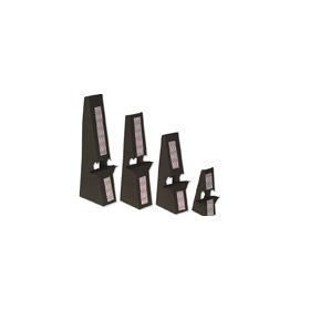 12 inch Black Self Stick, Double Winged Easel Backs 