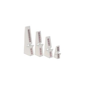 12 inch White Self Stick, Double Winged Easel Backs