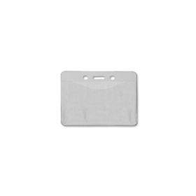 Horizontal Badge Holder with Slot & Chain Holes - Top Load - Govt. / Military Card Size
