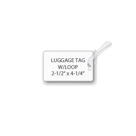Luggage Tag Laminating Pouches PLUS Plastic Loops