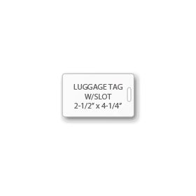 Luggage Tag Laminating Pouches (WITH Slot - On Short Side)