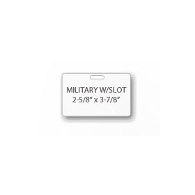 Military Laminating Pouches with 1/8 inches Slot Punch on Long Side