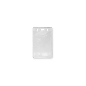 Vertical Badge Holder with Slot & Chain Holes - Top Load - Credit Card / IBM Card Size 